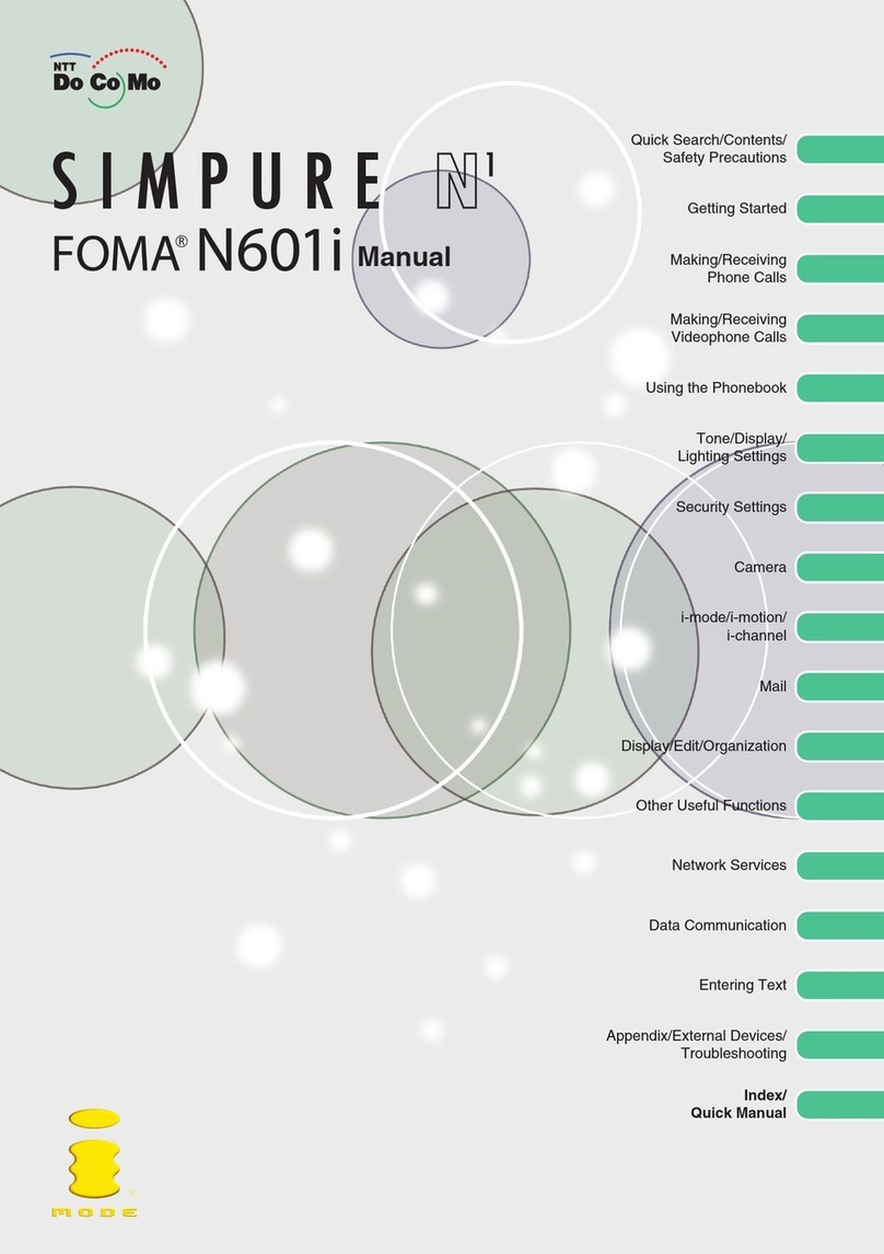 Docomo FOMA N601i User manual