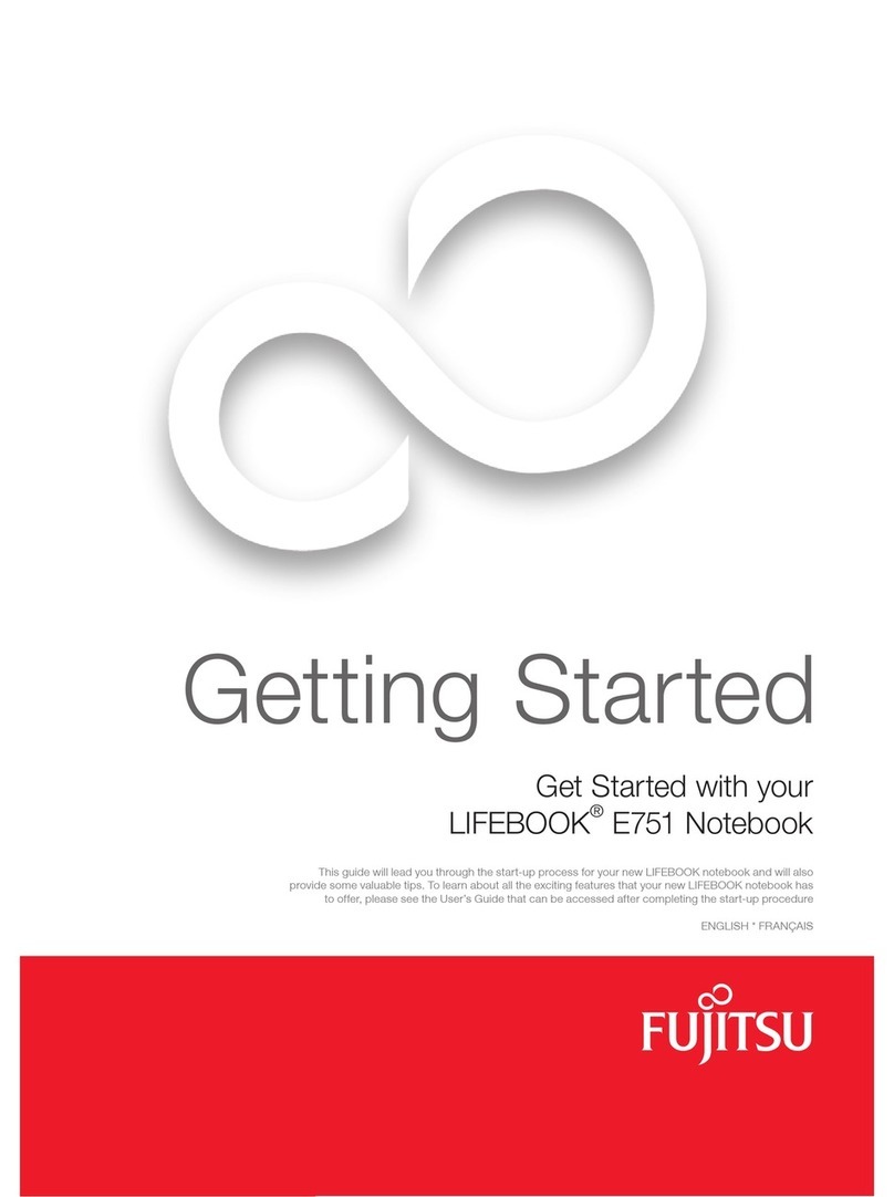 Fujitsu Lifebook E751 Getting started