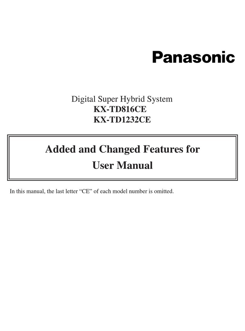 Panasonic KX-TD816CE User manual Panasonic KX-TD816CE User manual