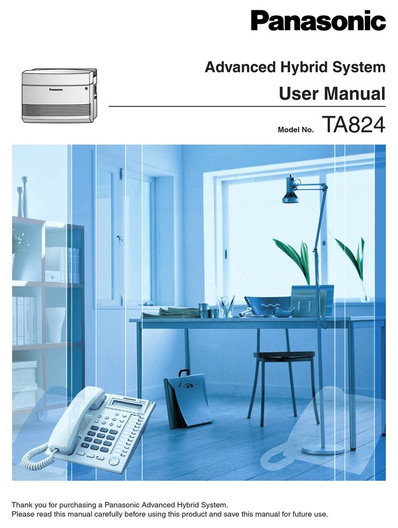 Panasonic TA824 User manual