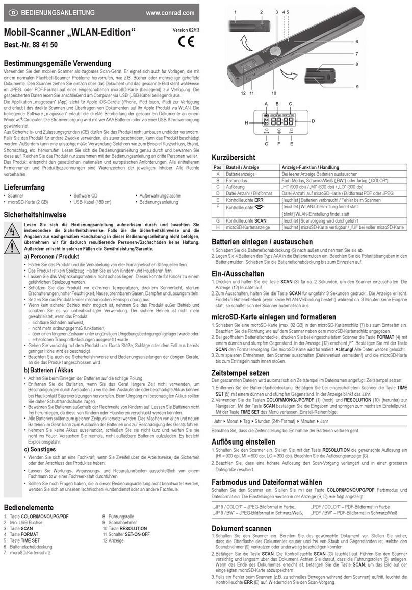 Conrad 884150 User manual