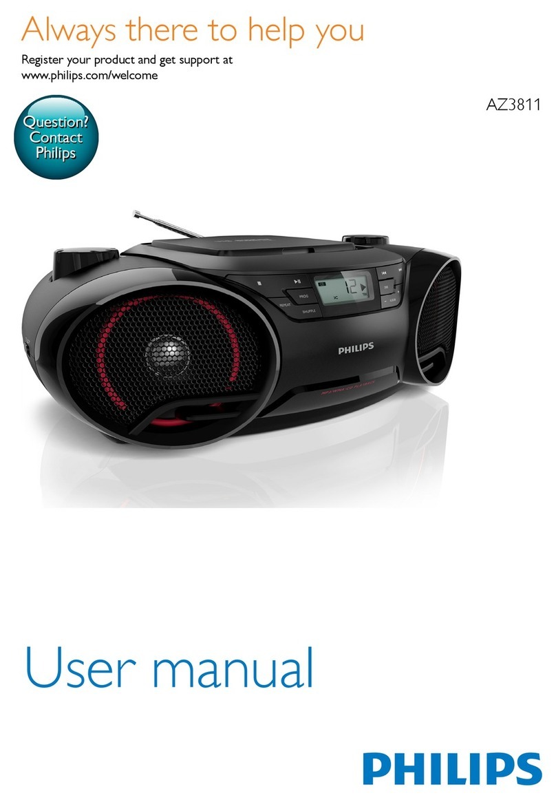 Philips AZ3811 user manual
