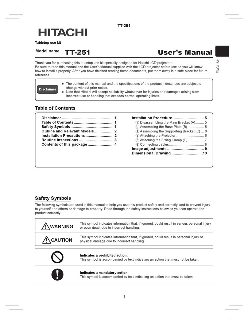 Hitachi TT-251 User manual