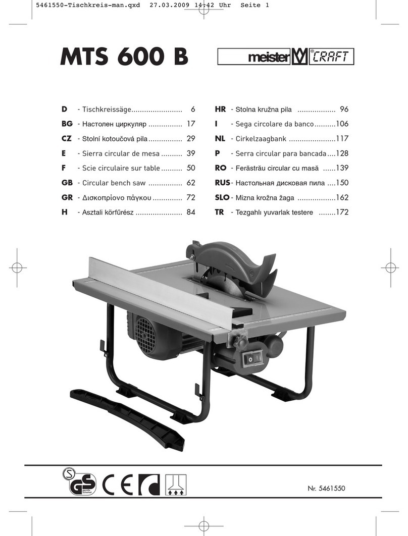Meister MTS 600 B manual