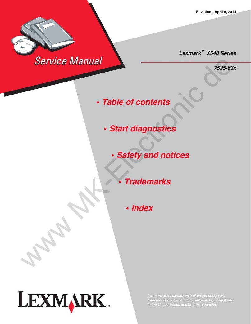 Lexmark X548DE User manual