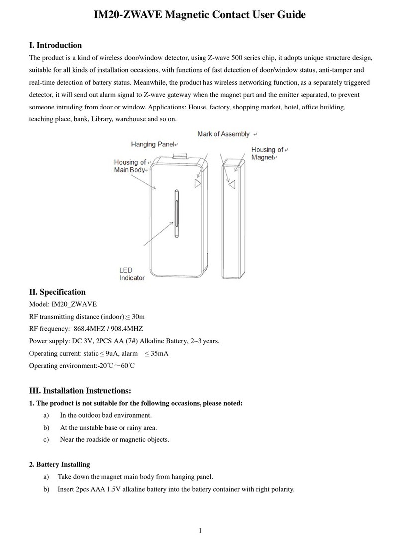 Z-Wave IM20 user guide