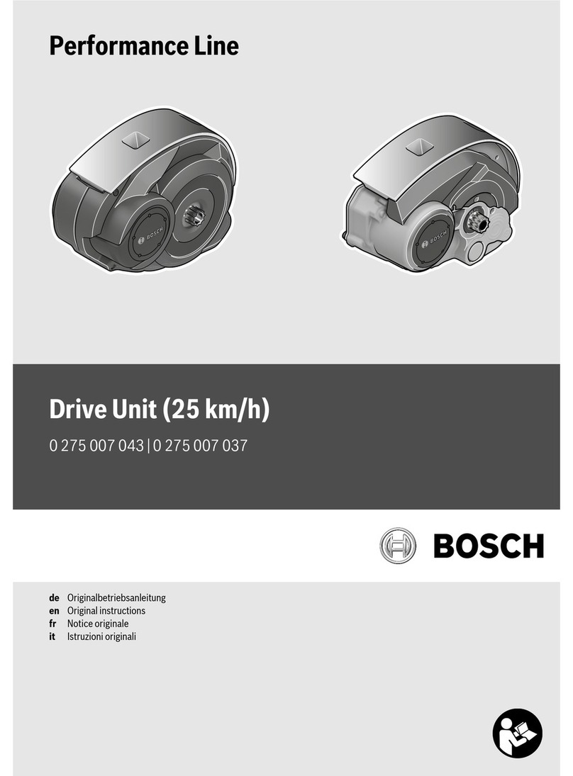 Bosch Drive Unit User manual