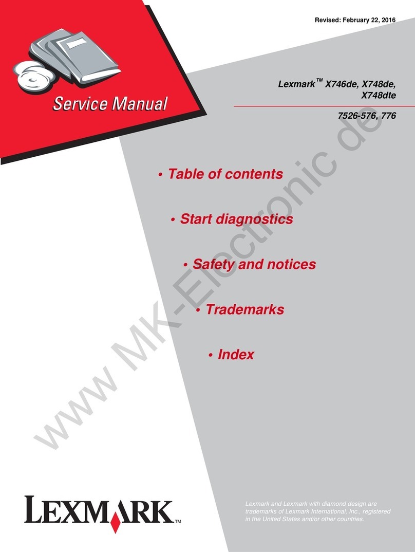 Lexmark X746de User manual Lexmark X746de User manual
