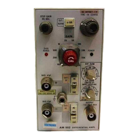 Tektronix AM 502 manual