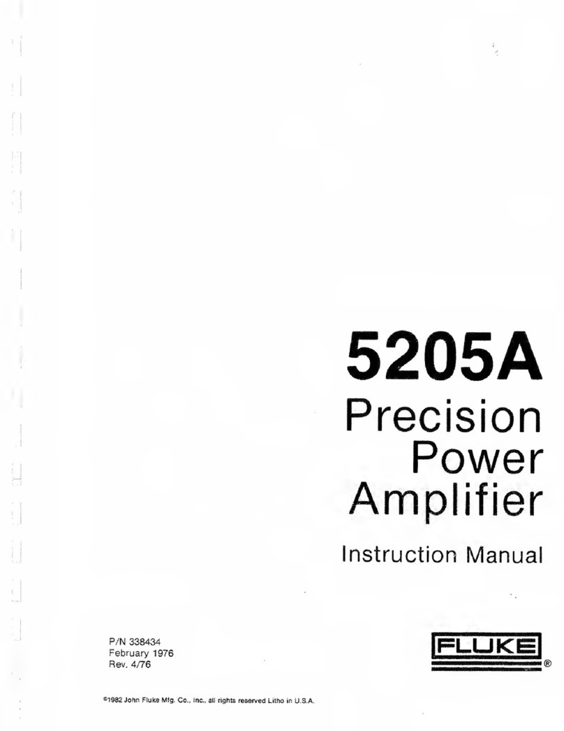 Fluke 5205A User manual