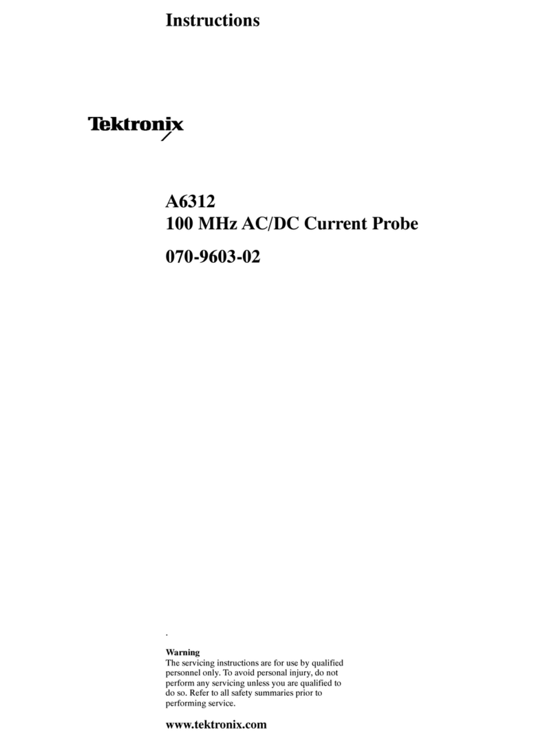 Tektronix A6312 User manual