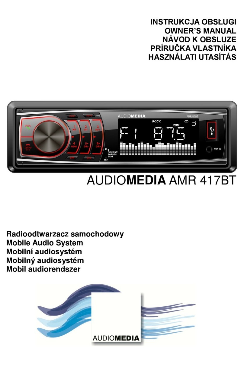 Audiomedia AMR 417BT owner's manual