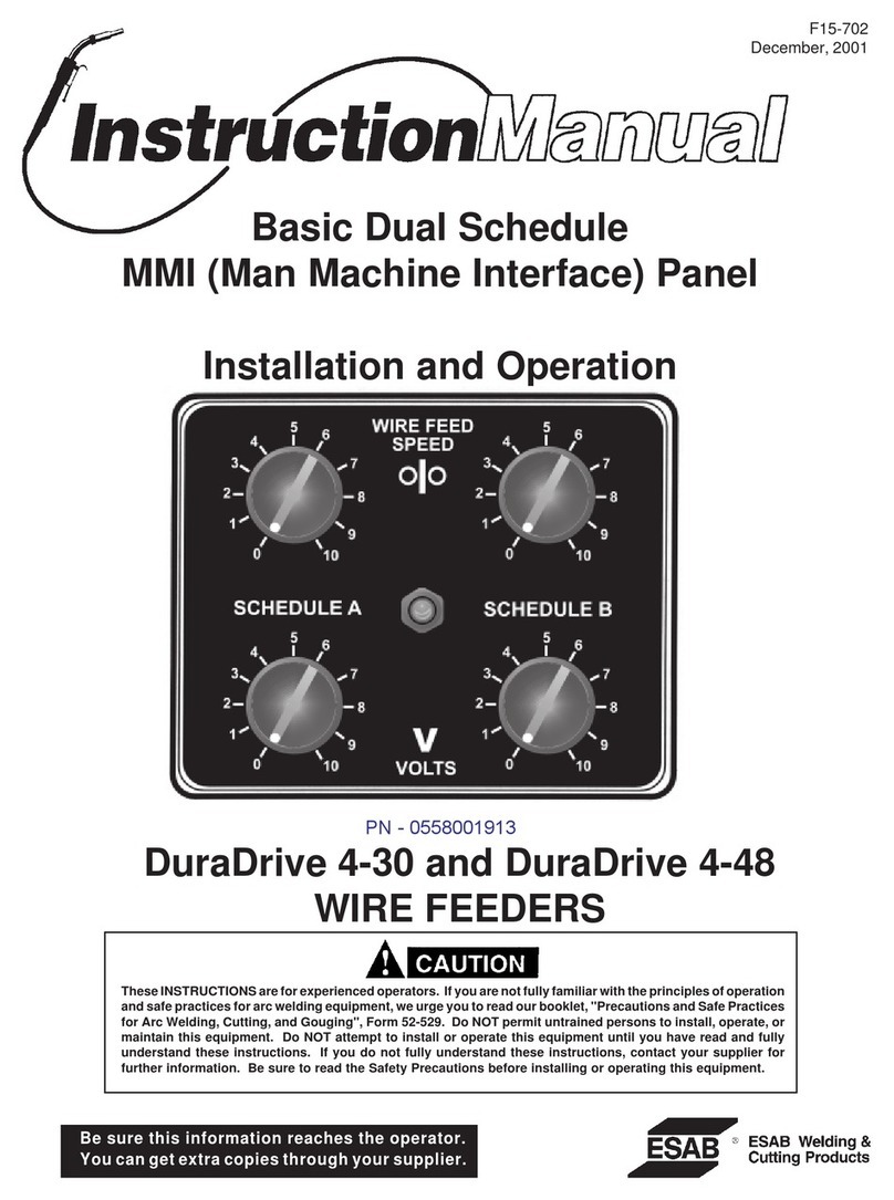 ESAB 0558001913 Operating instructions