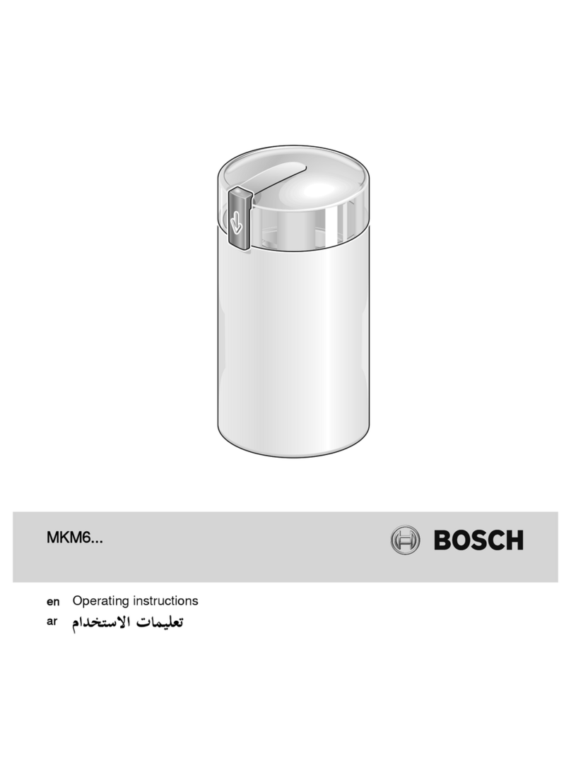 Bosch MKM6 SERIES operating instructions