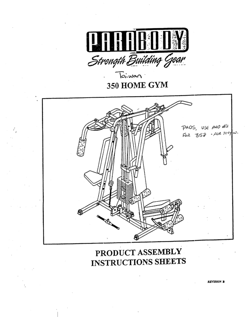 ParaBody 350 HOME GYM User manual ParaBody 350 HOME GYM User manual