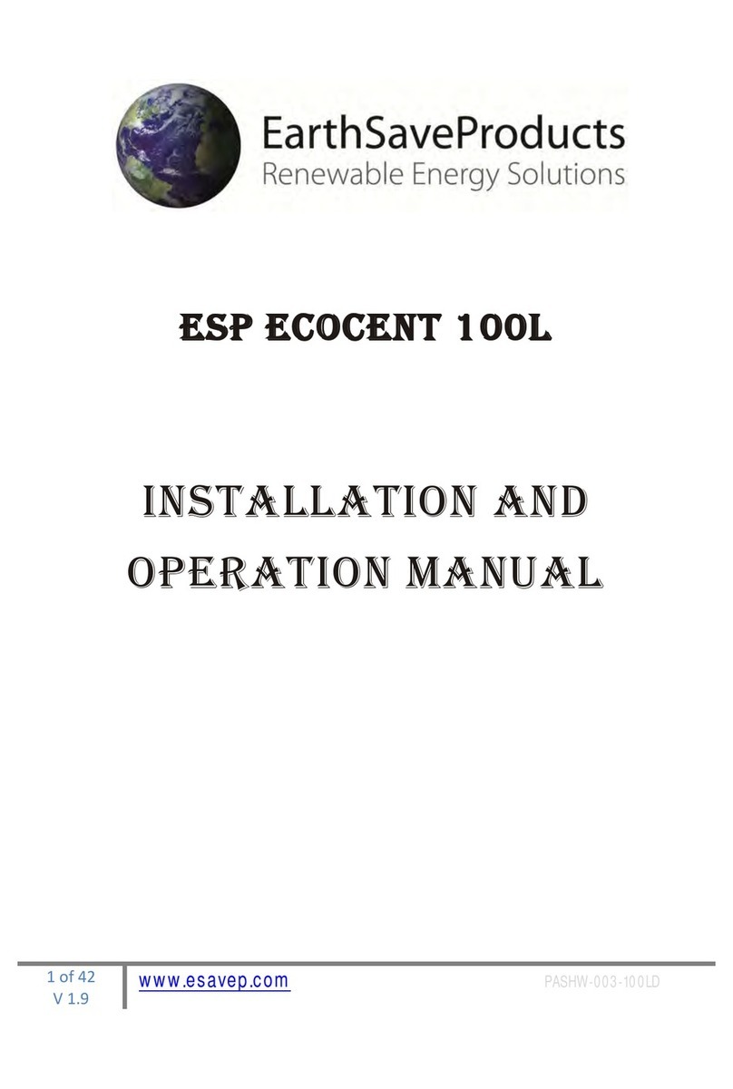 ESP Ecocent 100L Installation and operation manual