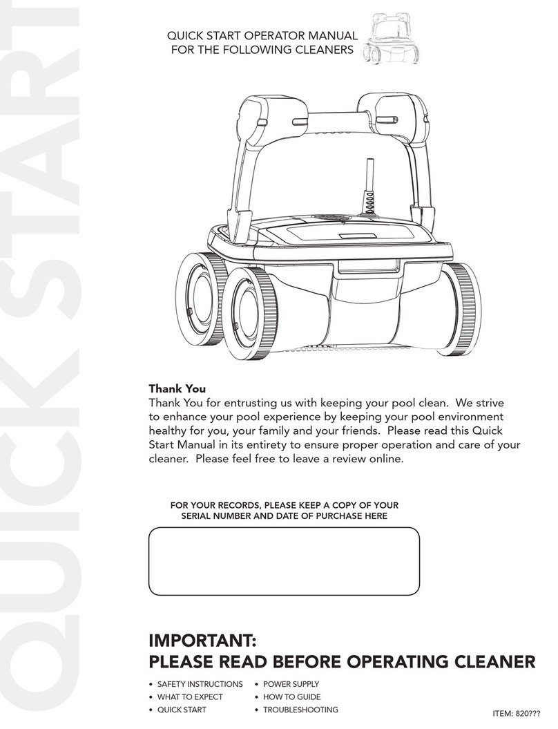 Aqua Products Aquabot Quick start manual
