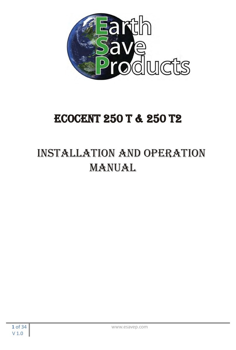 ESP Ecocent 250T Installation and operation manual ESP Ecocent 250T Installation and operation manual