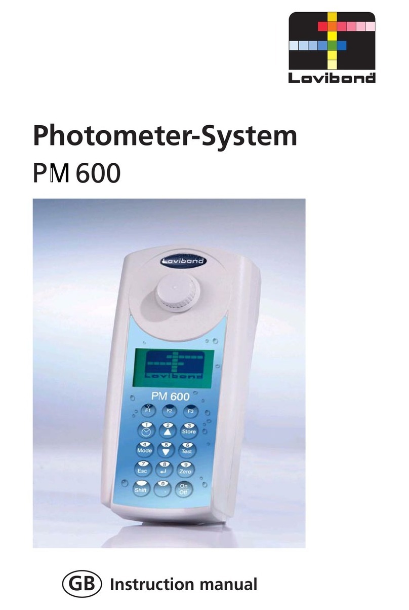 Lovibond PM600 instruction manual Lovibond PM600 instruction manual