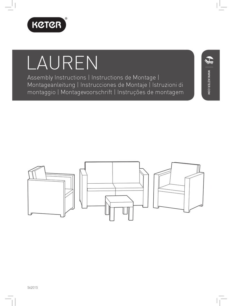Keter LAUREN Assembly instructions