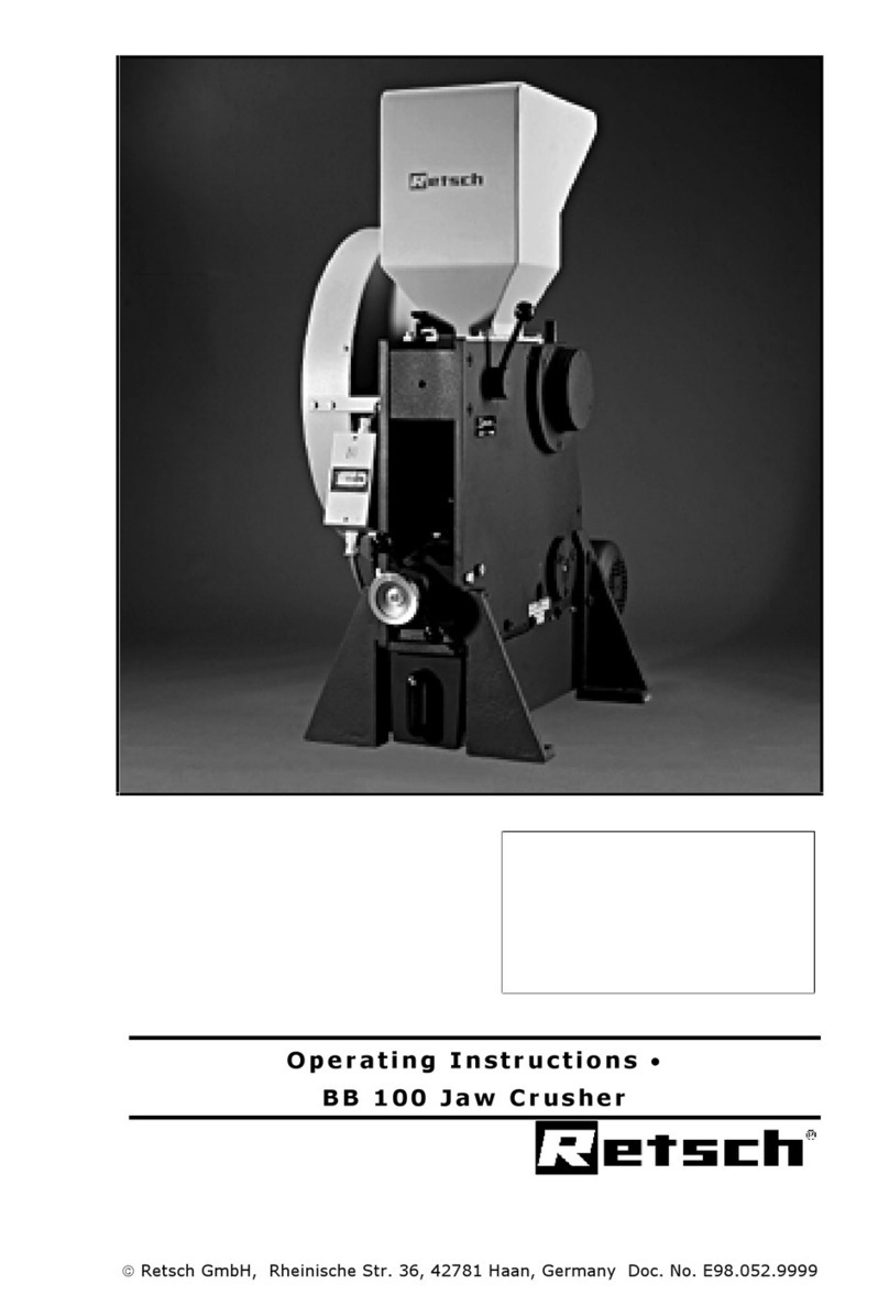 Retsch BB100 operating instructions