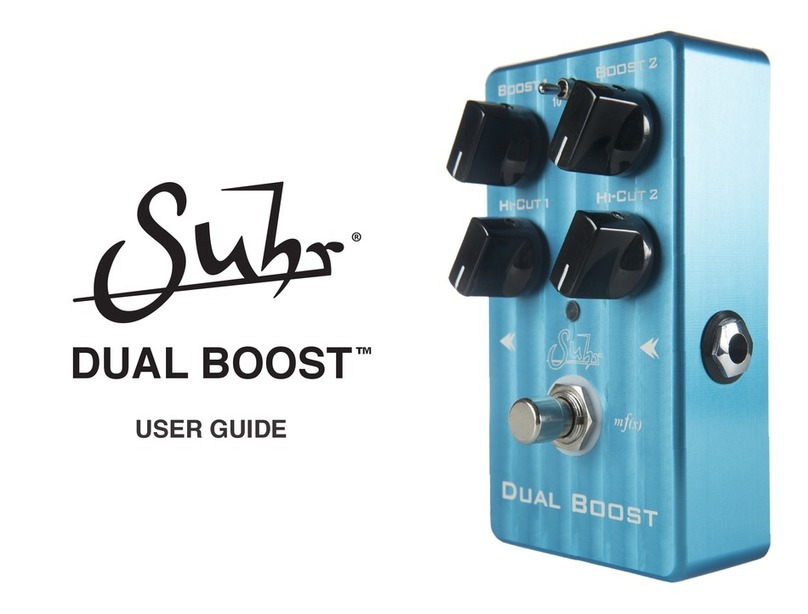 Suhr DUAL BOOST user guide