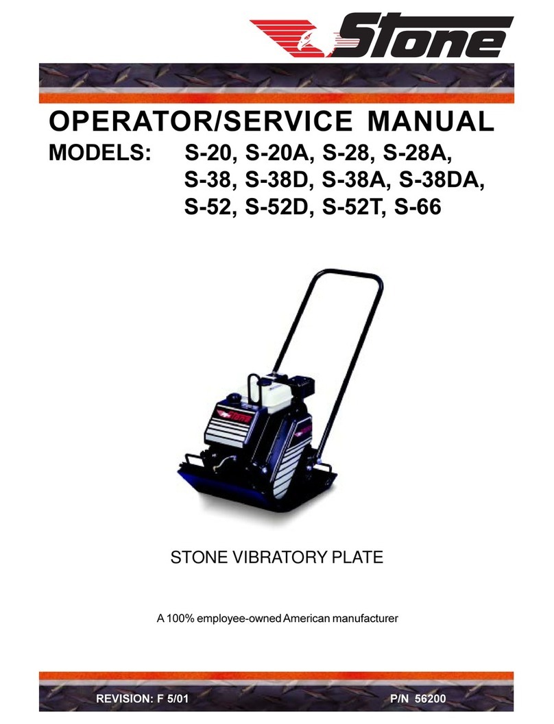 Stone S-20 Operators & service manual