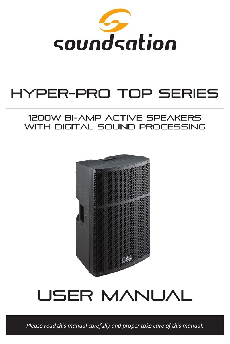 Sound Sation Hyper-Pro top series User manual