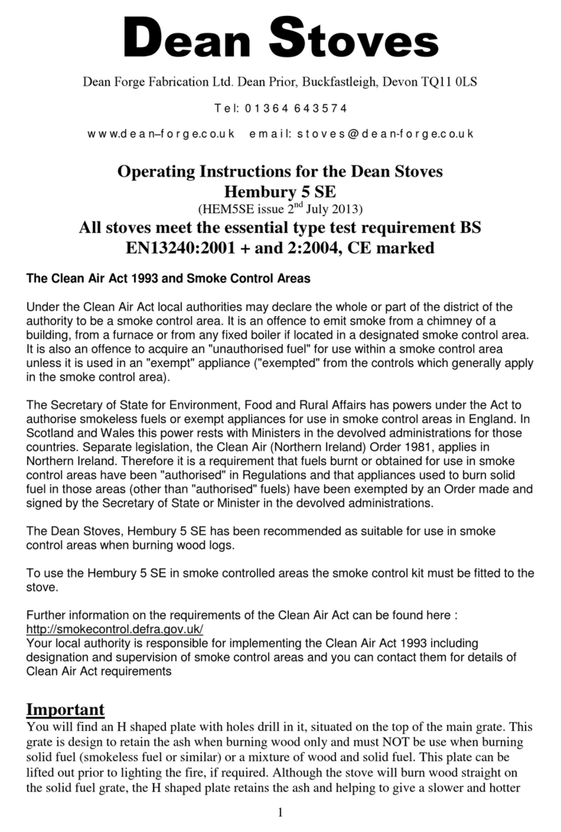 Dean Hembury 5 SE operating instructions
