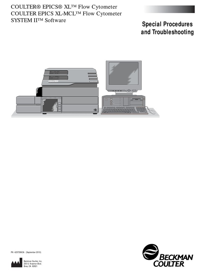 Beckman Coulter EPICS XL-MCL Operating instructions