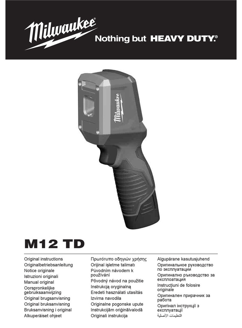 Milwaukee M12 TD Original instructions