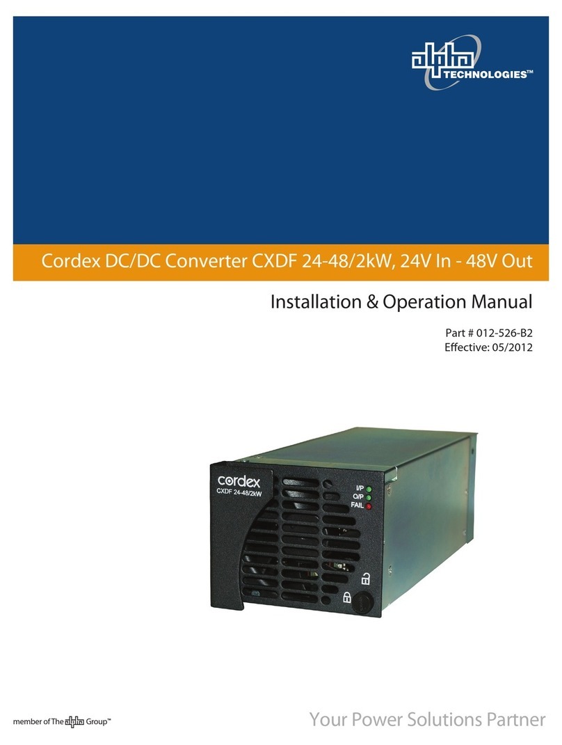 Alpha Technologies CXDF24482KW User manual