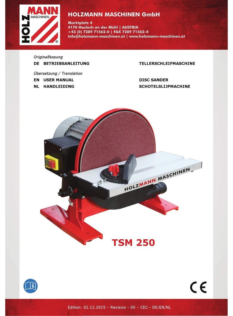 Holzmann TSM 250 user manual