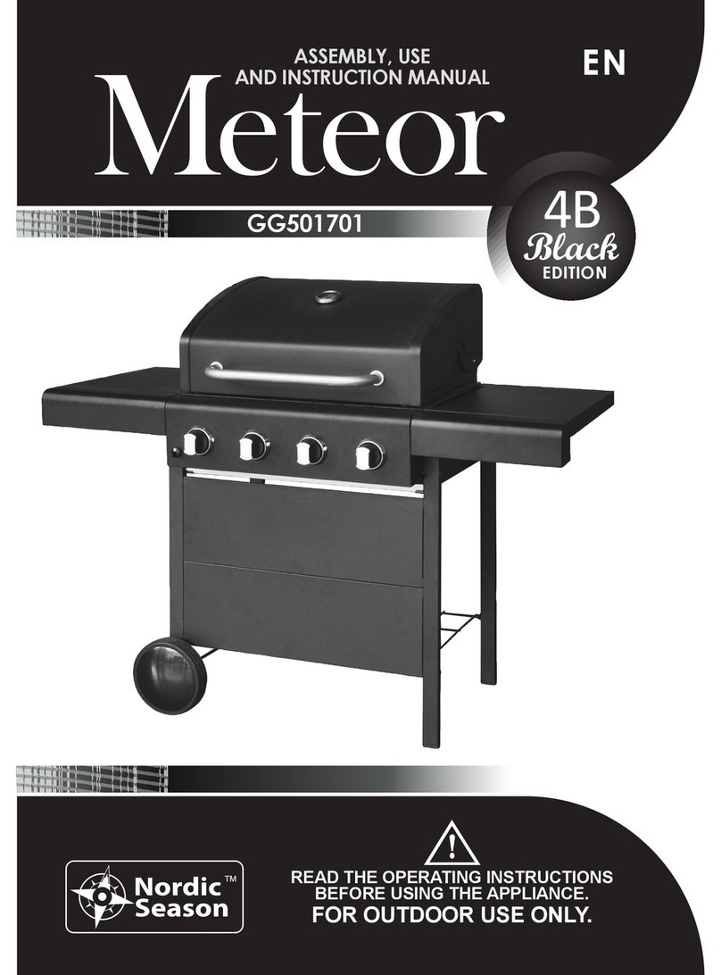 Meteor GG501701 Assembly, use and instruction manual