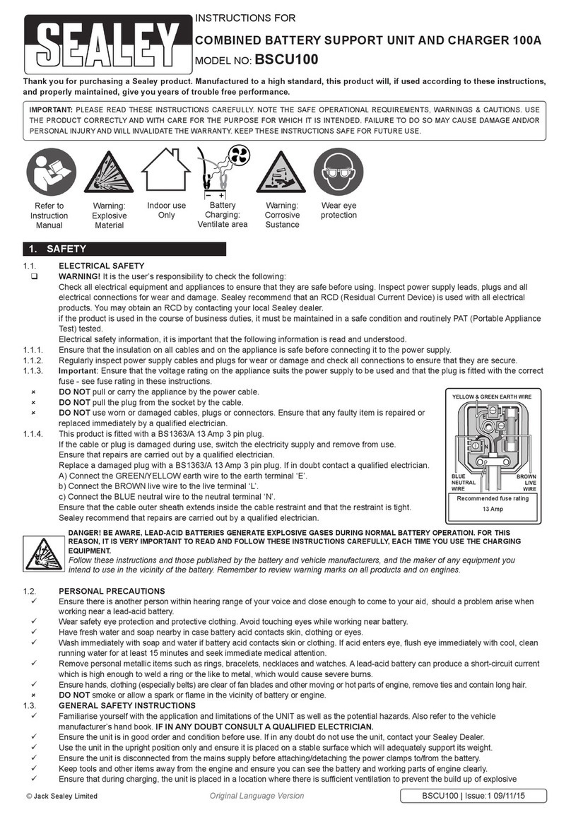 Sealey BSCU100 instructions