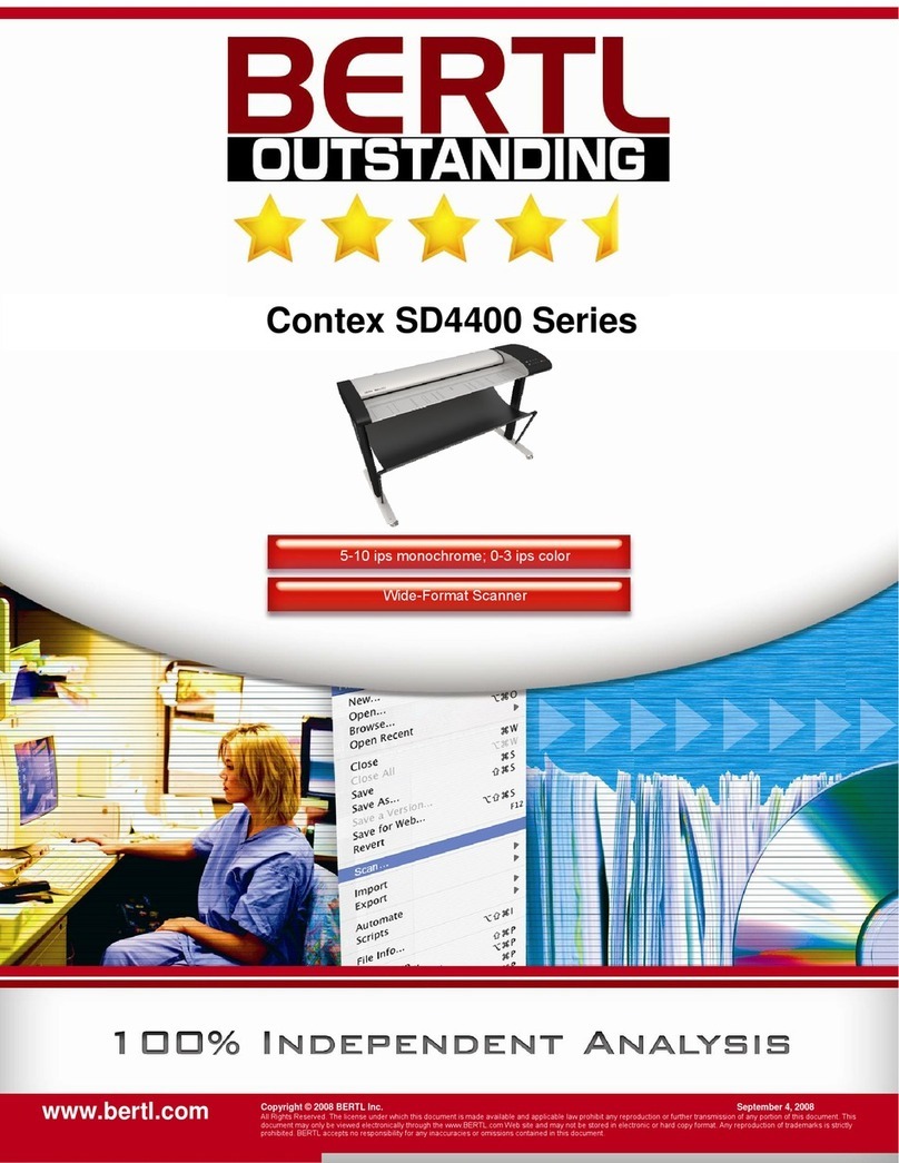 BERTL Contex SD4400 Series manual