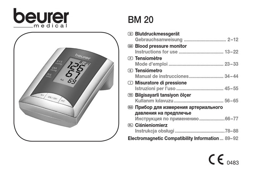 Beurer DM 20 User manual