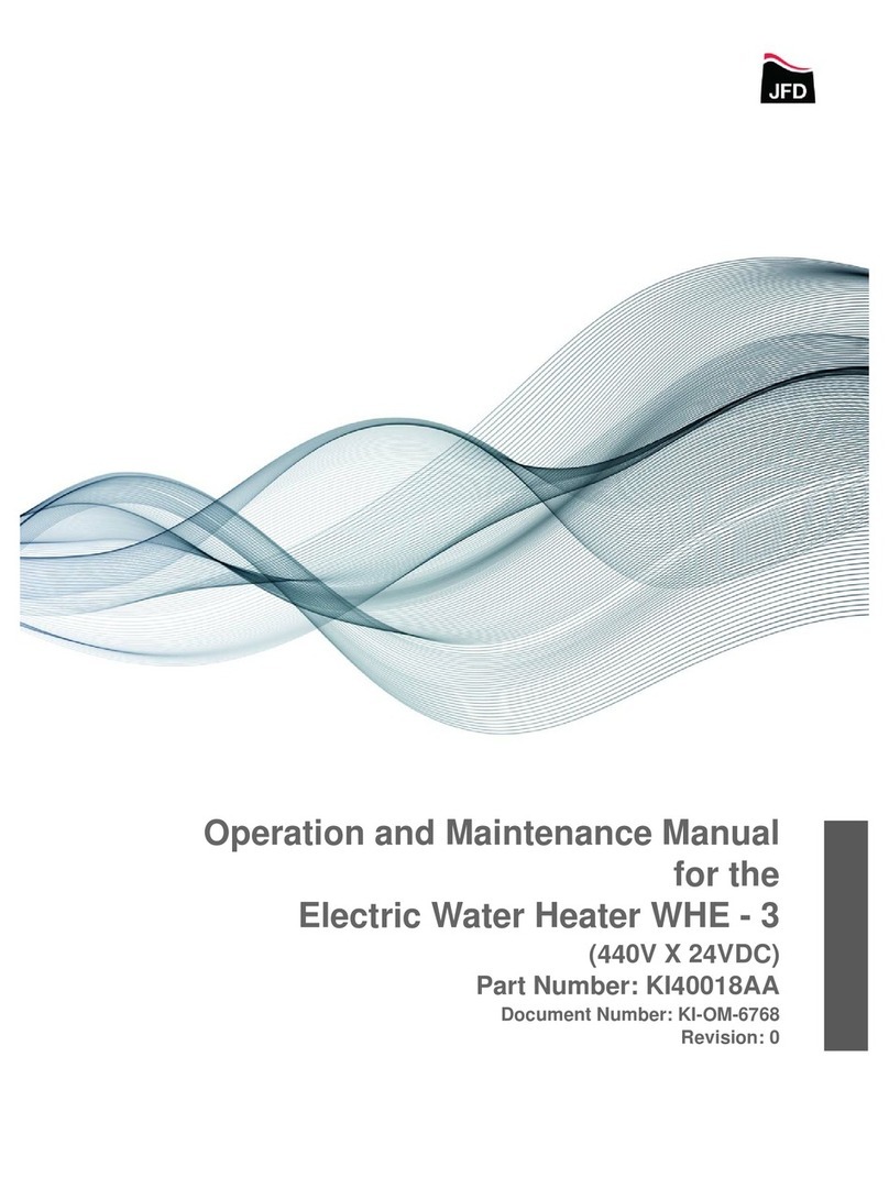 JFD WHE - 3 Operation and maintenance manual