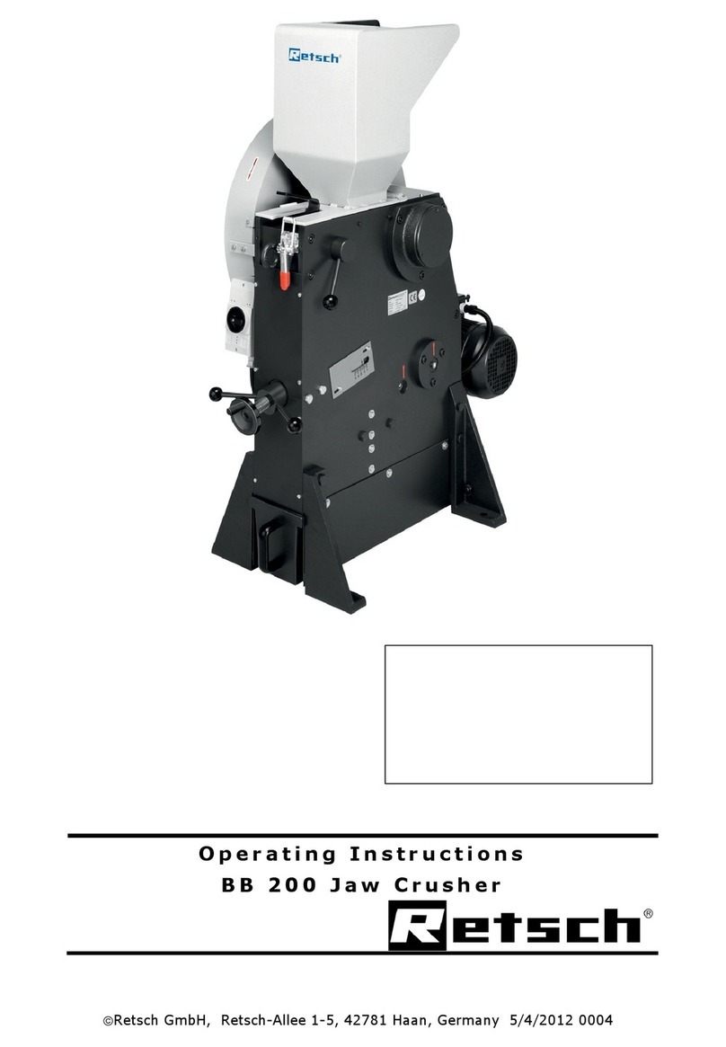 Retsch BB200 operating instructions