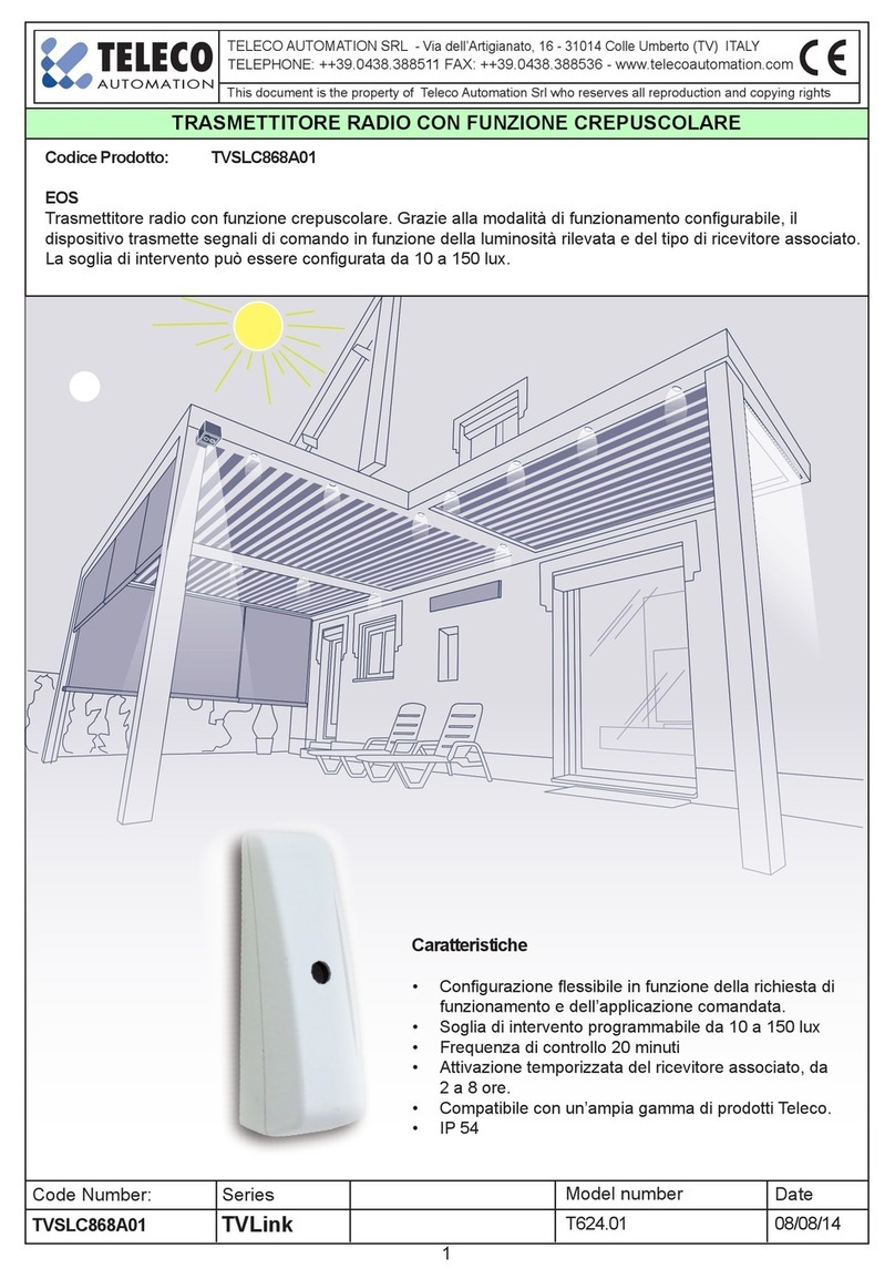 Teleco TVSLC868A01 User manual