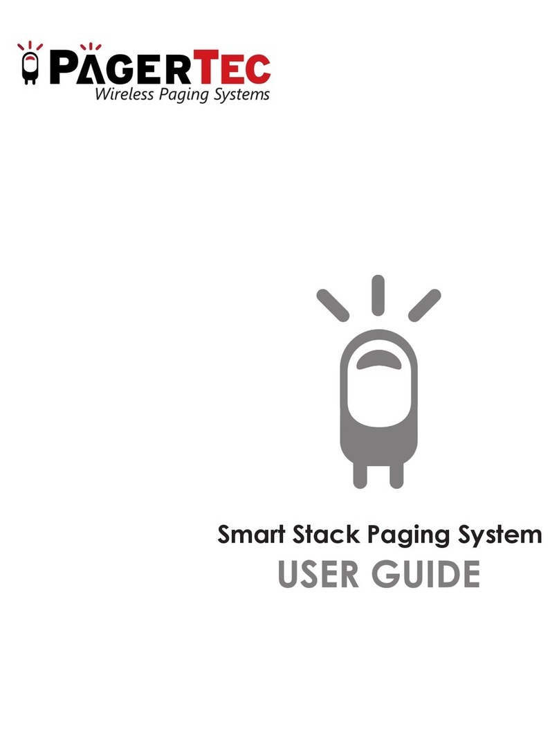 pagertec SMART STACK PAGING SYSTEM User manual