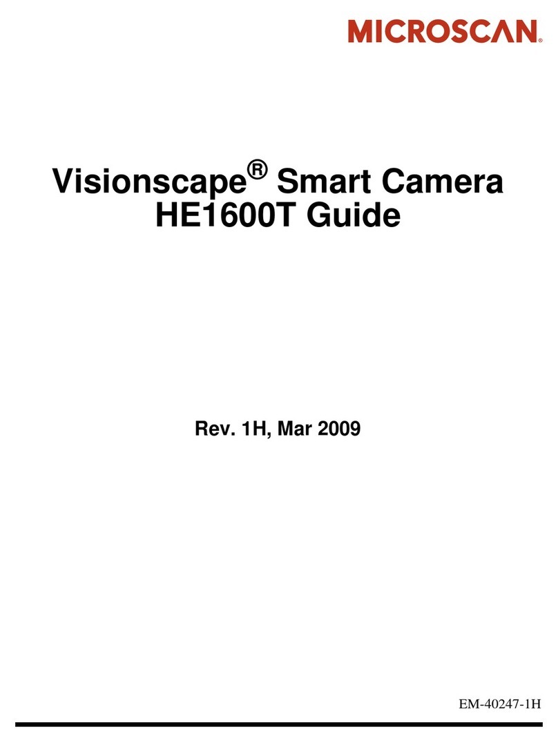 Microscan Visionscape HE1600T User manual Microscan Visionscape HE1600T User manual