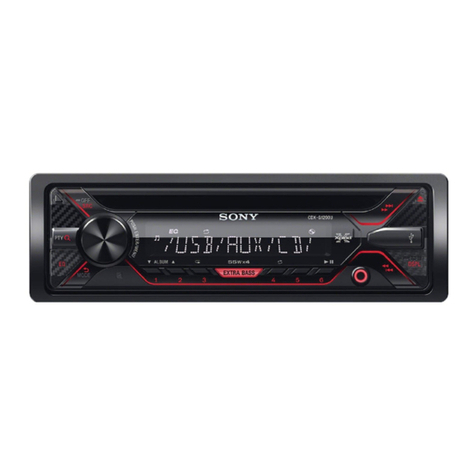 Sony CDX-G1200U operating instructions