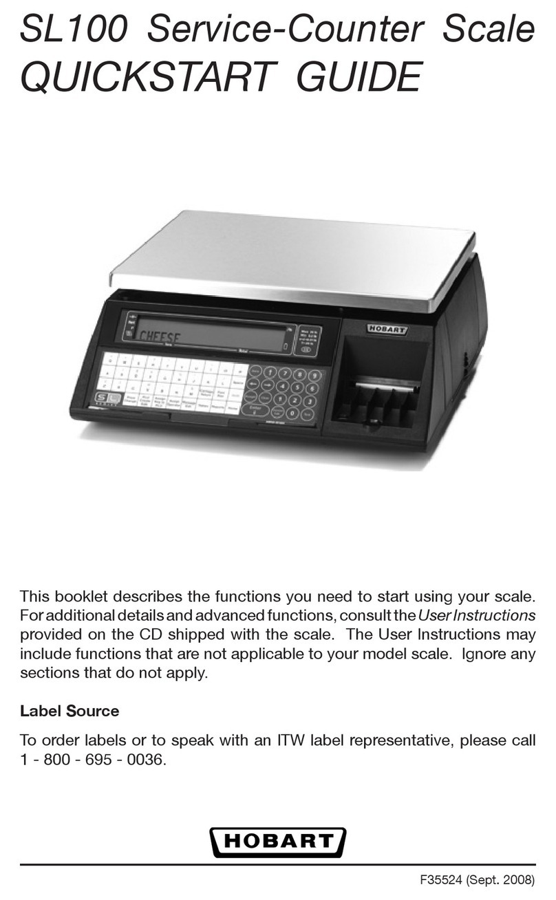 Hobart SL100 User manual