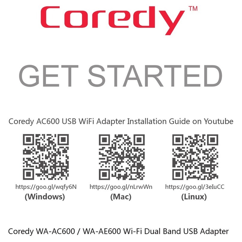 Coredy WA-AC600 Get started