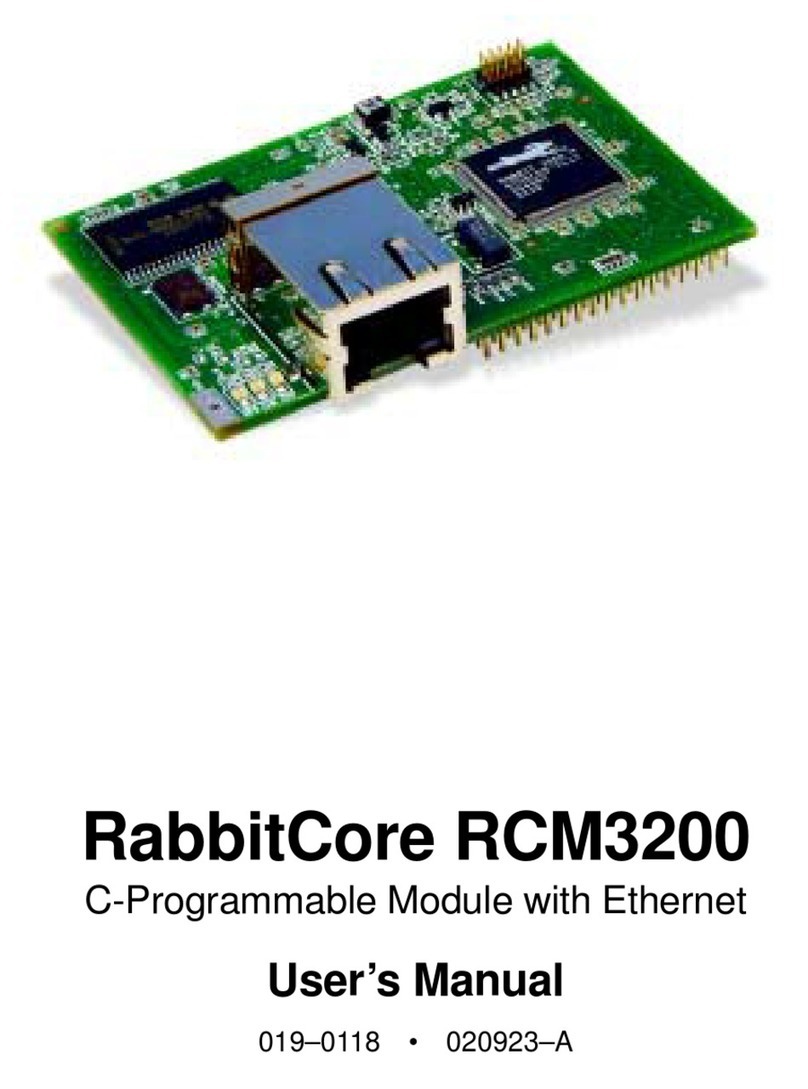 Z-World RabbitCore RCM3200 user manual