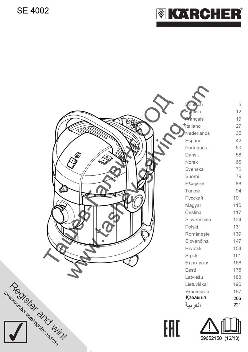 Kärcher SE 4002 Operation instructions