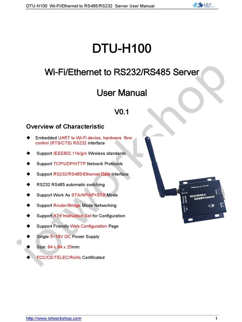 IOT DTU-H100 user manual