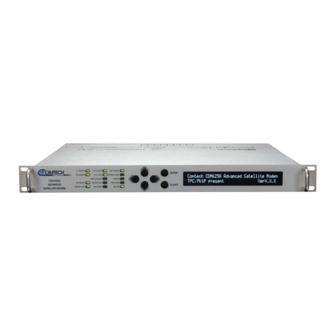 Comtech EF Data CDM-625A Installation and operation manual