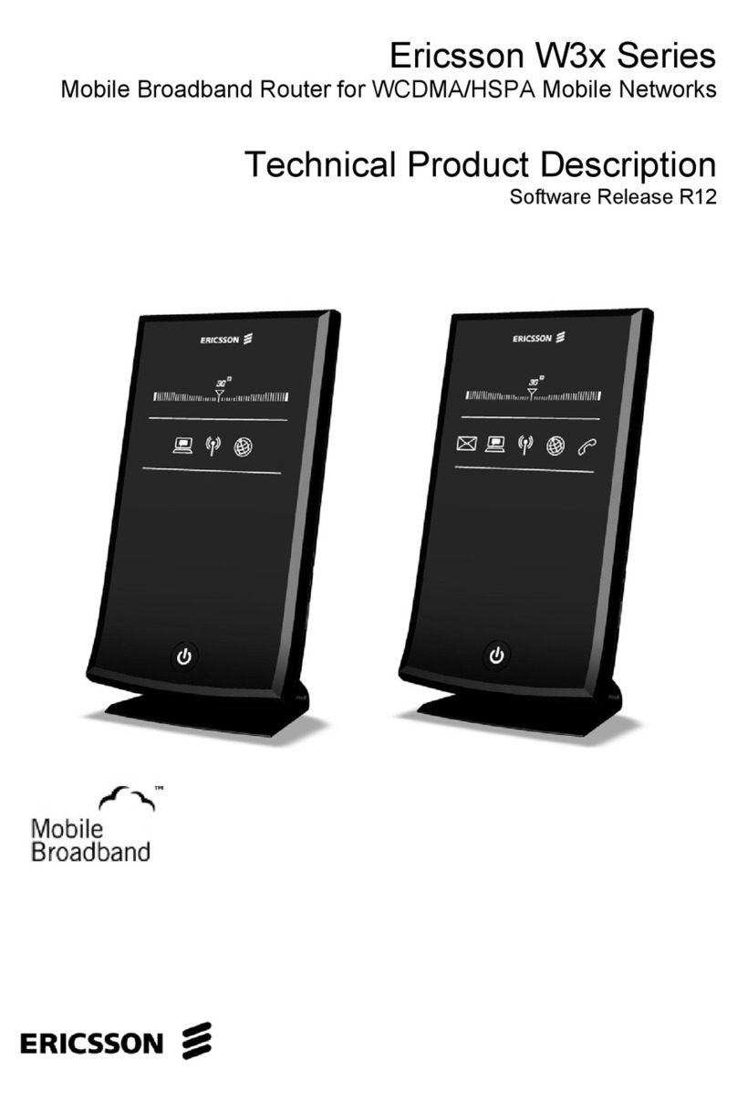 Ericsson W3 Series User manual